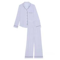 Комплект пижамный Victoria&apos;s Secret Modal Long, 2 предмета, голубой