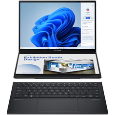Ноутбук-трансформер Asus Zenbook Duo OLED, 14&quot;, 32ГБ/2ТБ, Ultra 9 185H, Intel Arc, Серый, английская/арабская раскладка