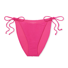 Плавки бикини Victoria&apos;s Secret Swim Mix &amp; Match Side-Tie Cheeky Fishnet, розовый