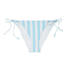 Плавки бикини Victoria&apos;s Secret Swim Mix &amp; Match Cheeky String Classic, белый/голубой