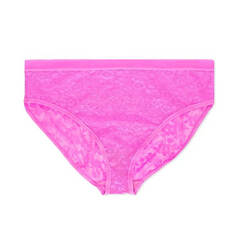 Трусы Curvy Couture Smooth Lace High Cut Brief, ярко-розовый