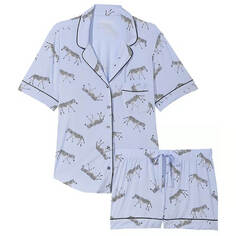 Комплект пижамный Victoria&apos;s Secret Modal Short, сиреневый/черный