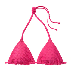 Топ бикини Victoria&apos;s Secret Swim Mix &amp; Match Triangle Fishnet, розовый