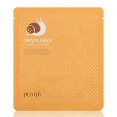 Petitfг€E Gold &amp; Snail Mask Pack Корейская косметика 30г, Petitfee