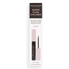 Подводка для глаз Delineador de Ojos Líquido Super Flick Eyeliner Revolution, Negro