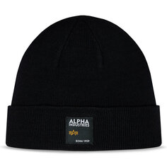 Шапка Alpha Industries LabelBeanie, черный