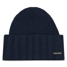 Шапка Calvin Klein ElevatedRib Beanie, темно-синий