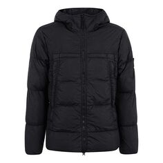 Куртка Men&apos;s STONE ISLAND Hooded Jacket Black, черный