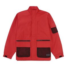 Куртка Men&apos;s Levis Stand Collar Multiple Pockets Casual Jacket Red, красный