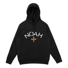 Толстовка NOAH Core Logo Black hooded Casual Fleece Lined Unisex, черный