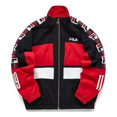 Куртка Fila FUSION Athleisure Casual Sports Loose Woven Jacket Colorblock, цвет tan