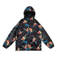 Куртка Men&apos;s Levis Flowers Printing Hooded Jacket Black, черный