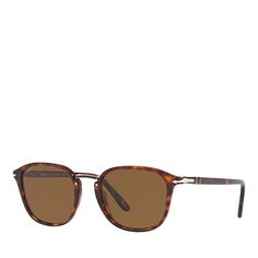 Поляризационные круглые солнцезащитные очки, 53 мм Persol, цвет Brown