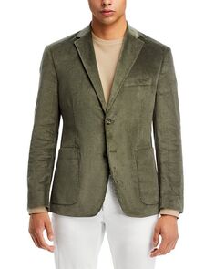 Спортивное пальто стандартного кроя из эластичного вельвета The Men&apos;s Store at Bloomingdale&apos;s, цвет Green