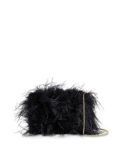 Мини-клатч Zahara с перьями Loeffler Randall, цвет Black