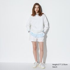 Легкие спортивные шорты ультрастрейч UNIQLO, белый