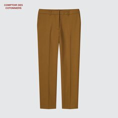 Шерстяные брюки UNIQLO, коричневый