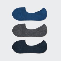 Невидимые носки (3 пары) UNIQLO, синий