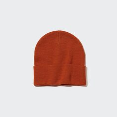 Вязаная шапка из теплотехнического материала UNIQLO, оранжевый