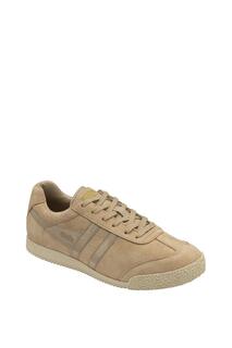 Кроссовки &apos;Harrier Mirror&apos; Suede Lace-Up Trainers Gola, бежевый