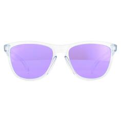 Квадратные полированные прозрачные фиолетовые солнцезащитные очки Prizm Oakley, прозрачный