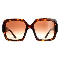 Квадратные солнцезащитные очки Havana Brown с градиентом PR21XS Prada, коричневый
