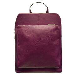 Темно-бордовый рюкзак с карманами из мягкой шагреневой кожи | BRXRB Sostter, мультиколор
