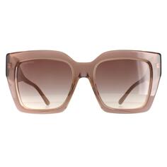 Квадратные телесные коричневые солнцезащитные очки с градиентом ELENI/G/S Jimmy Choo, бежевый
