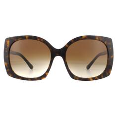 Квадратные темно-коричневые солнцезащитные очки Havana Brown с градиентом Dolce &amp; Gabbana, коричневый