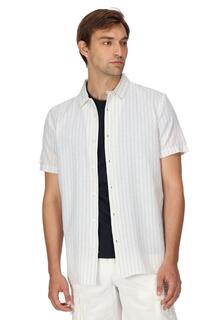 Рубашка с коротким рукавом из экологически чистого материала Shorebay Regatta, белый