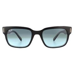 Квадратные черные и прозрачные синие серые солнцезащитные очки с градиентом Ray-Ban, черный