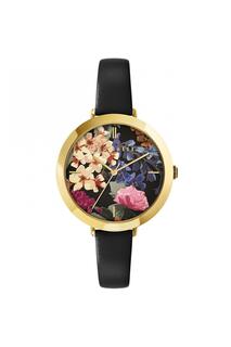Модные аналоговые часы Ammy с цветочным принтом из нержавеющей стали - Bkpamf101Uo Ted Baker, золото