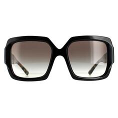 Квадратные черные серые солнцезащитные очки с градиентом PR21XS Prada, черный
