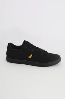 Кроссовки &apos;Kite&apos; Canvas Lace Up Trainers Brave Soul, черный