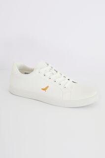 Кроссовки &apos;Kite&apos; Canvas Lace Up Trainers Brave Soul, белый