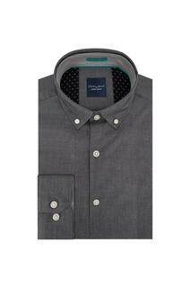 Рубашка узкого кроя из шамбре, ограниченная серия Steel &amp; Jelly, черный