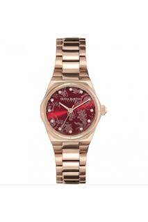Модные аналоговые часы Mini Hexa Damask из нержавеющей стали — 24000106 Olivia Burton, красный