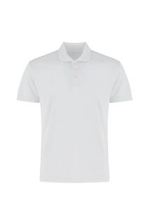 Рубашка-поло Cooltex Plus из микросетки Kustom Kit, белый
