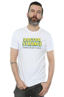 Футболка «Доктор Стрэндж», известная как Стивен Винсент Стрэндж Marvel, белый