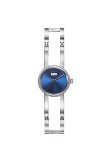 Модные аналоговые часы Storm Omie синие из нержавеющей стали — 47469/b, синий