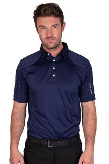 Рубашка-поло для гольфа Top Stitch Island Green, темно-синий