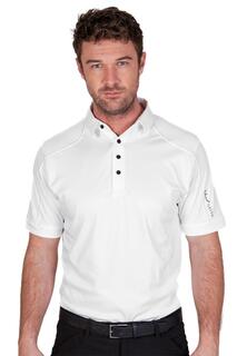 Рубашка-поло для гольфа Top Stitch Island Green, белый