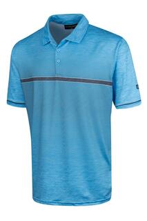Рубашка-поло для гольфа с градиентным принтом Island Green, синий