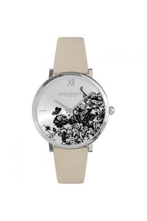 Модные аналоговые часы из нержавеющей стали Floral Blooms — 24000113 Olivia Burton, серебро