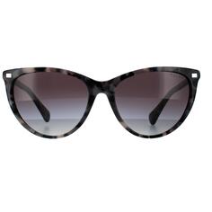 Модные блестящие пятнистые черные гаванские серые солнцезащитные очки с градиентом Ralph by Ralph Lauren, коричневый