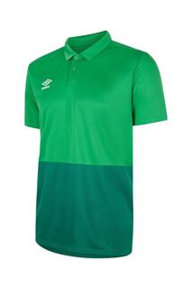 Рубашка-поло из полиэфира Umbro, зеленый
