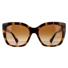 Модные блестящие губчатые гаванские коричневые солнцезащитные очки с градиентом Ralph by Ralph Lauren, коричневый