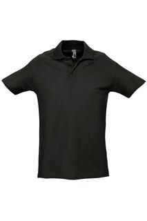 Рубашка-поло из тяжелого материала с короткими рукавами Spring II SOL&apos;S, черный Sols