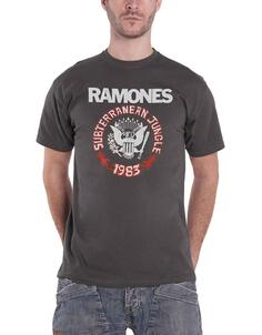 Футболка «Подземные джунгли» Ramones, серый