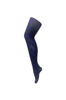 Модные колготки с цветным непрозрачным рисунком плотностью 80 ден - кабель Sock Snob, синий
